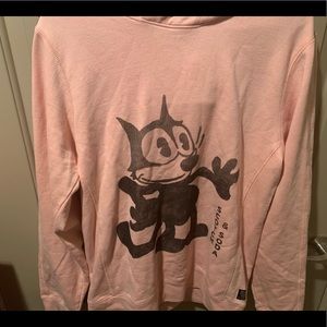 Pink scotch & soda Felix the cat hoodie.